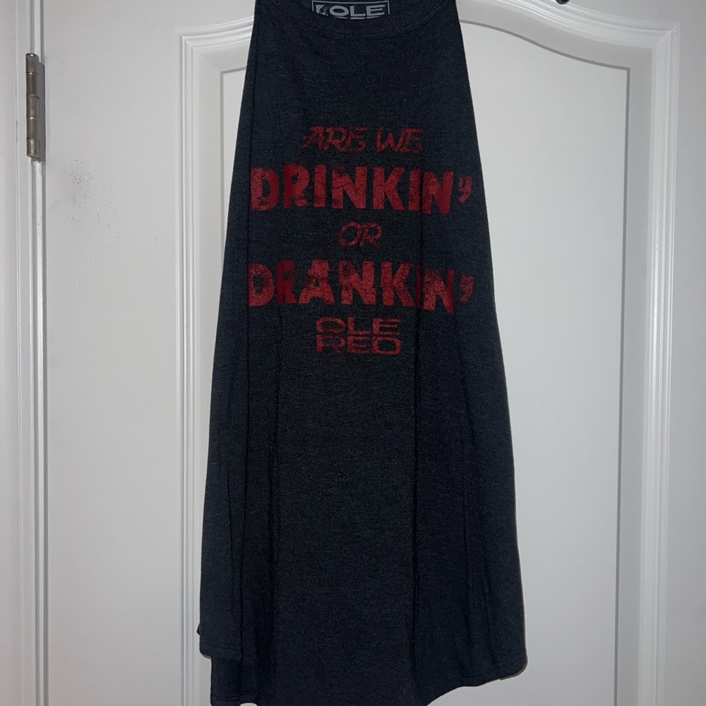 Charcoal Ole Red Tank Top